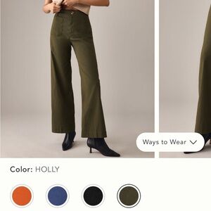 Maeve Collette Pant in Holly (forest-army green)